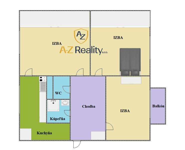 Rent Two bedroom apartment, Two bedroom apartment, Košická cesta, Komá