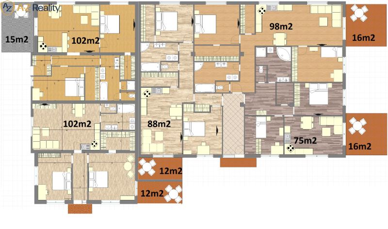 Sale Two bedroom apartment, Two bedroom apartment, Nové Zámky, Slovaki