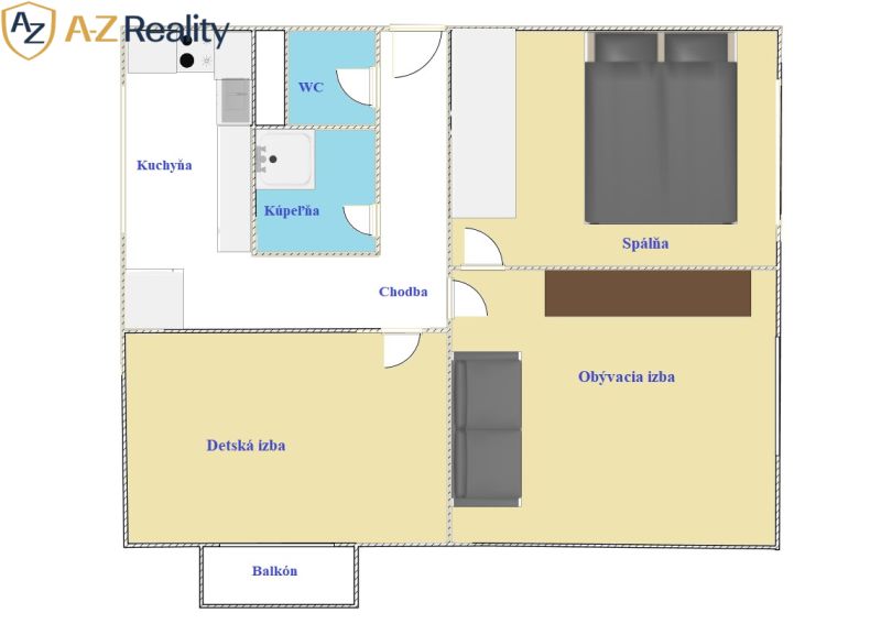 Sale Two bedroom apartment, Two bedroom apartment, Komárno, Slovakia