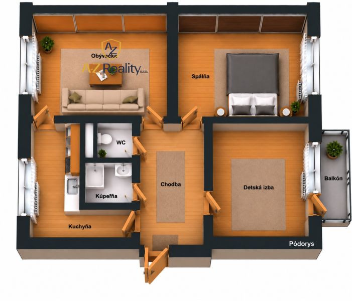 Sale Two bedroom apartment, Two bedroom apartment, Košická, Komárno, S